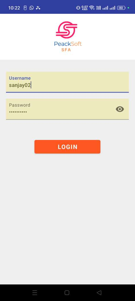 Service App login